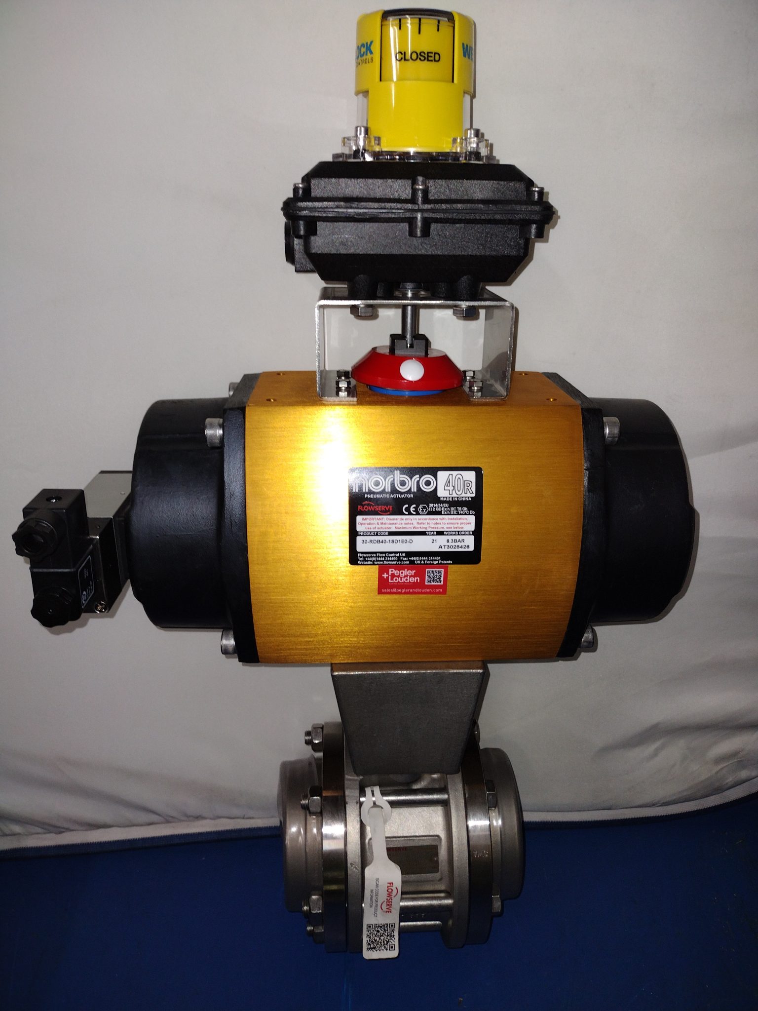 80MM WORCESTER REDUCED BALL VALVE Pegler + Louden